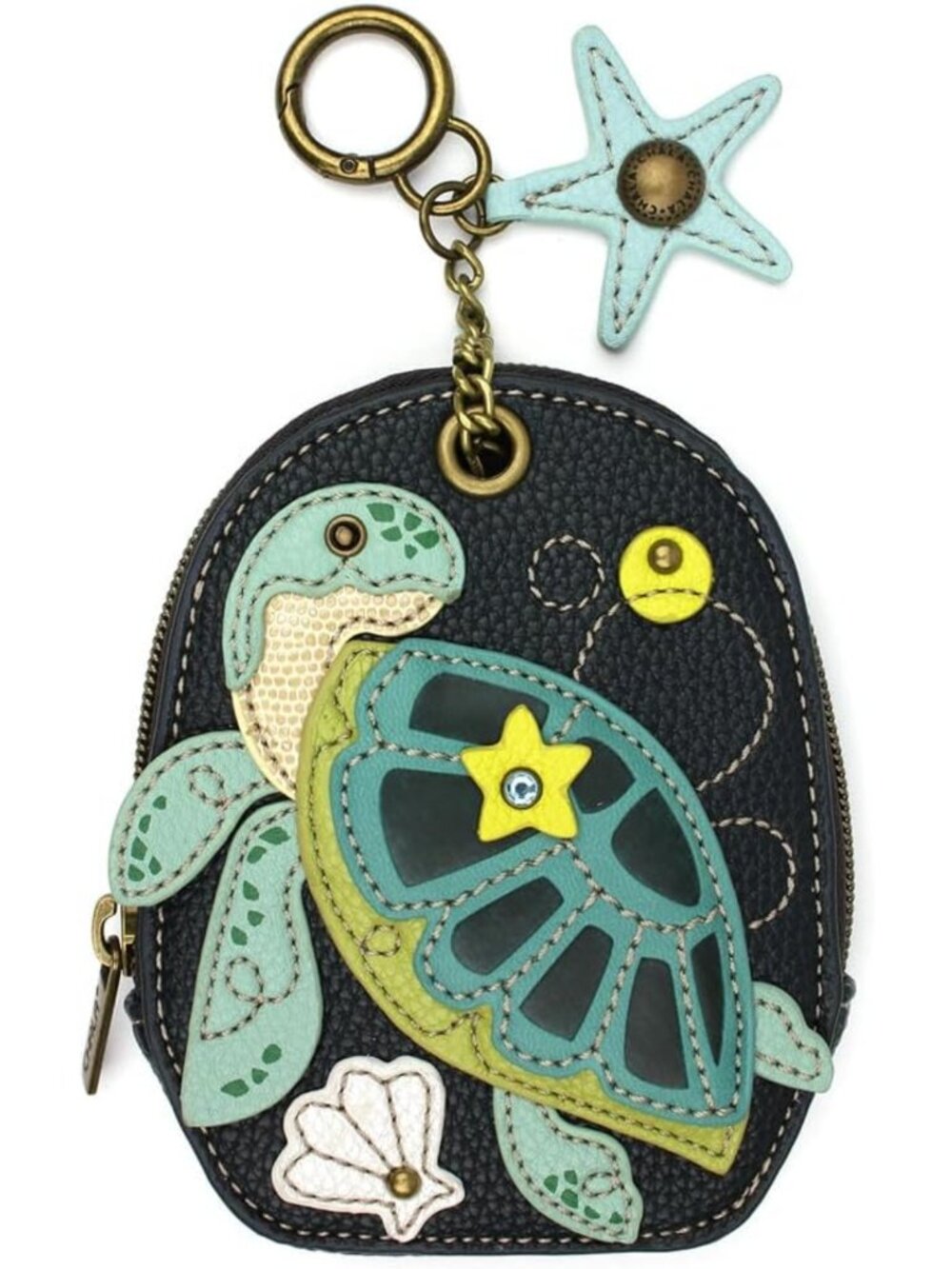 RFID Mini Coin Purse Keychain - Cute Turtle Card Holder & Accessory for